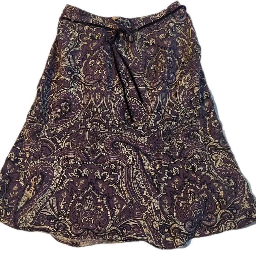 purple paisley skirt - Picture 2 of 3